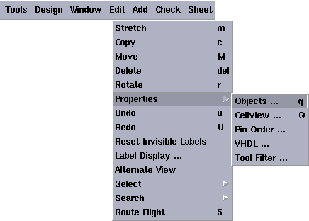Choosing object properties