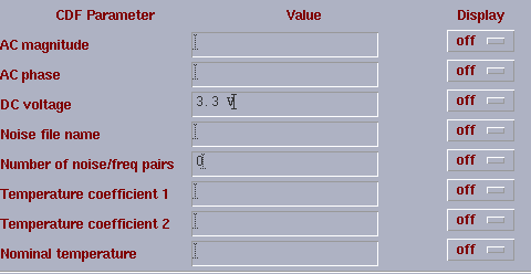 Object properties window