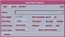 Add Label window