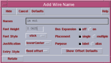Typed names field